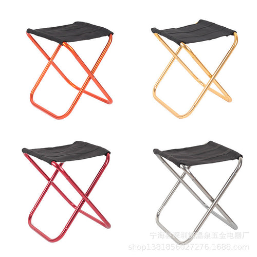 Taburete plegable portátil para acampar, pescar y viajar al aire libre
