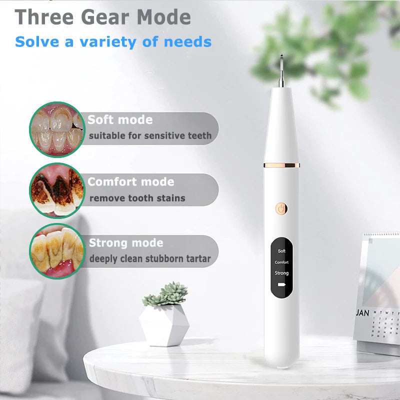 ULTRASONIC Electric Dental Scaler Oral Hygiene Kit Teeth Calculus Plaque Remover for Teeth