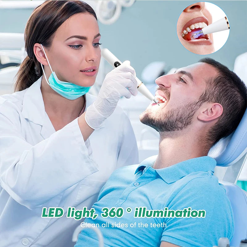 ULTRASONIC Electric Dental Scaler Oral Hygiene Kit Teeth Calculus Plaque Remover for Teeth