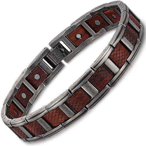 Pulsera De Acero Inoxidable Gauss Con Acción Magnética Eficaz Para Reducir El Estrés-BT048