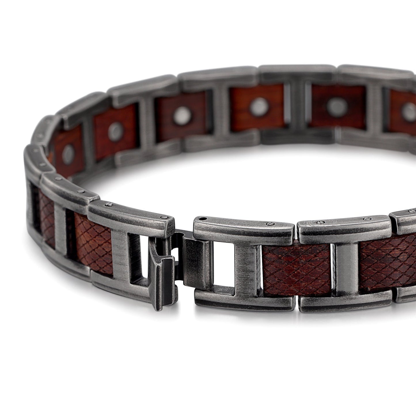 Pulsera De Acero Inoxidable Gauss Con Acción Magnética Eficaz Para Reducir El Estrés-BT048