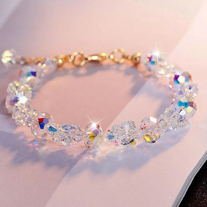 Fresh Glass Butterfly Bracelet-Crystal Jewelry-BT137