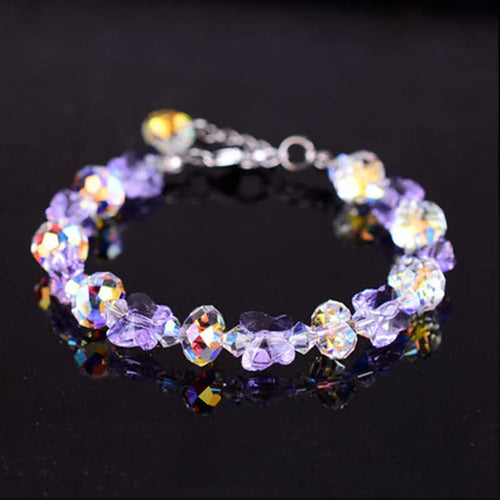 Fresh Glass Butterfly Bracelet-Crystal Jewelry-BT137