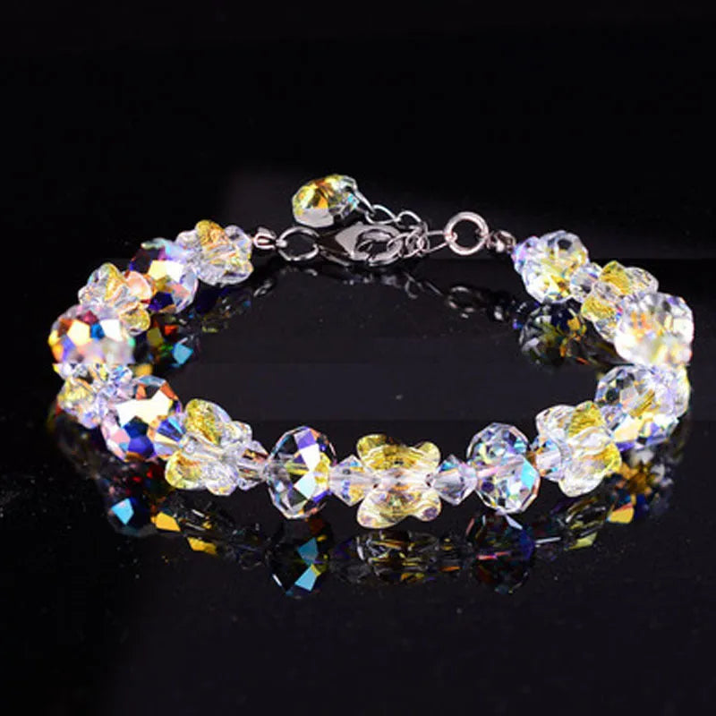 Fresh Glass Butterfly Bracelet-Crystal Jewelry-BT137