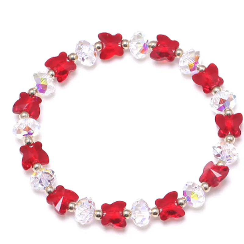 Fresh Glass Butterfly Bracelet-Crystal Jewelry-BT137