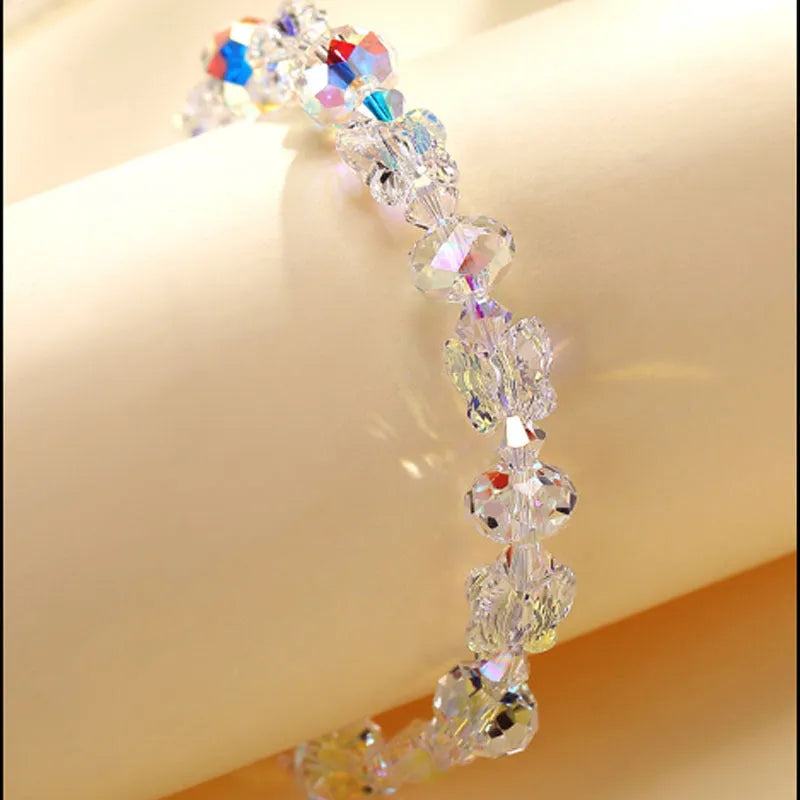 Fresh Glass Butterfly Bracelet-Crystal Jewelry-BT137