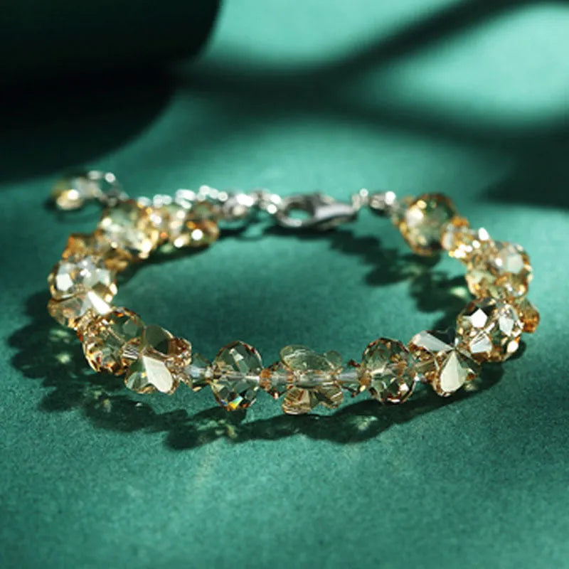 Fresh Glass Butterfly Bracelet-Crystal Jewelry-BT137