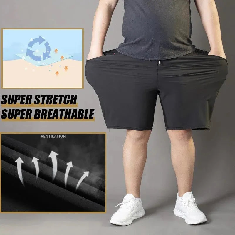 š„49% OFFš„Men's Plus Size Ice Silk Stretch Shorts