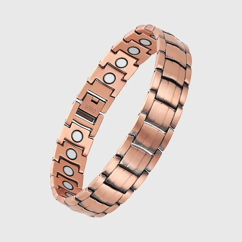 Potente Pulsera Curativa De Cobre Para Hombre Con Imanes-BT091