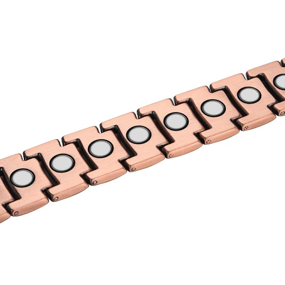 Potente Pulsera Curativa De Cobre Para Hombre Con Imanes-BT091