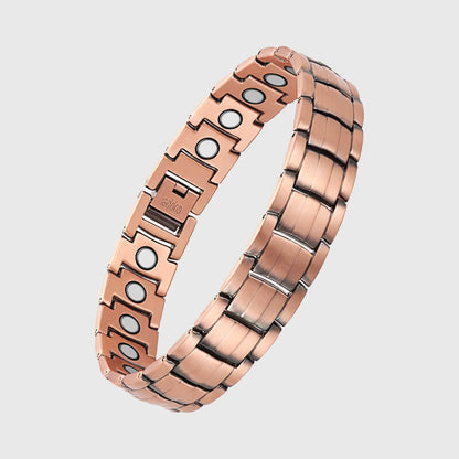 Potente Pulsera Curativa De Cobre Para Hombre Con Imanes-BT091