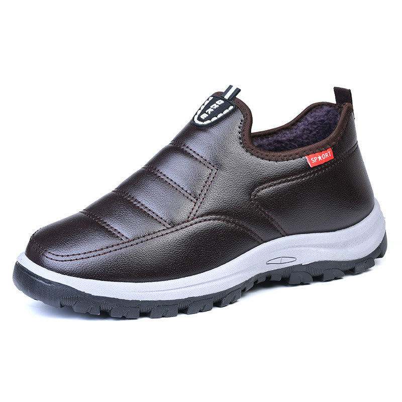🔥🎁Zapatos cálidos y impermeables de cuero para exteriores para hombre W181 (compre 2 envío gratis)
