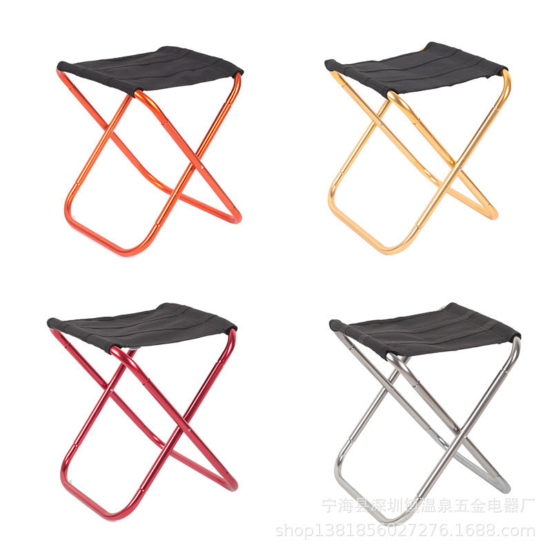Taburete plegable portátil para acampar, pescar y viajar al aire libre
