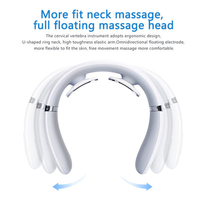 Usb Rechargeable & Durable Pulse Heating Neck Massager For Relaxation