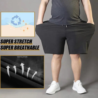 🔥49% OFF🔥Men's Plus Size Ice Silk Stretch Shorts