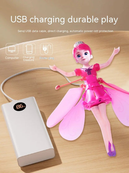 Flying Fairy Sensor Doll with USB Rechargeable