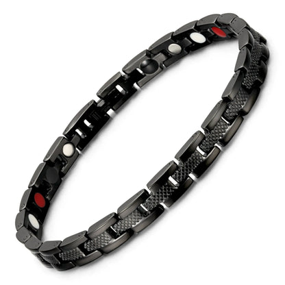 Pulsera De Terapia Magnética De Acero Inoxidable De Refuerzo Para Pain-BT088