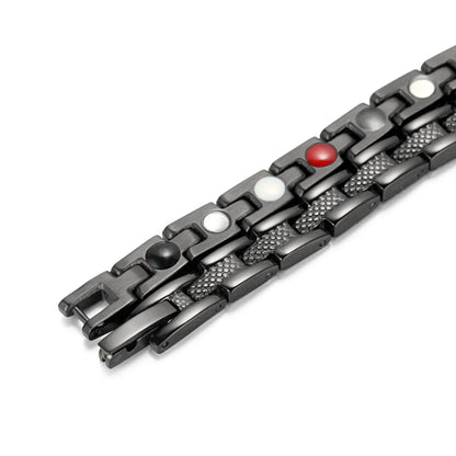 Pulsera De Terapia Magnética De Acero Inoxidable De Refuerzo Para Pain-BT088