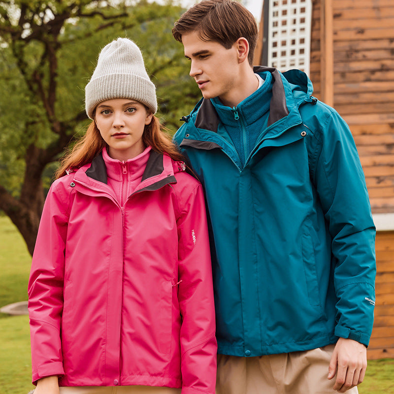 🔥Chaqueta de tormenta para exteriores 2 en 1 unisex otoño-invierno 2023 (resistente al viento e impermeable, cálida) JK01