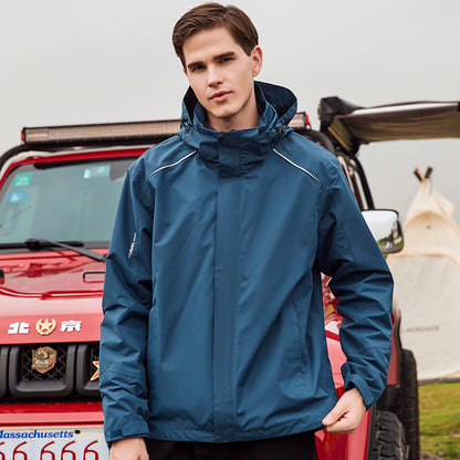 🔥Chaqueta de tormenta para exteriores 2 en 1 unisex otoño-invierno 2023 (resistente al viento e impermeable, cálida) JK01