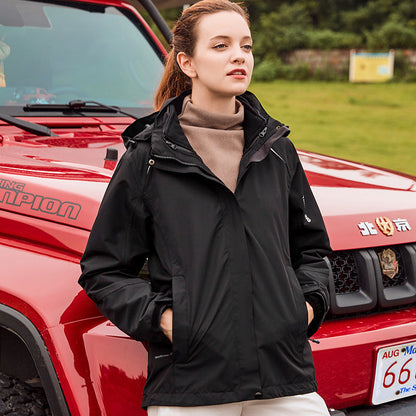 🔥Chaqueta de tormenta para exteriores 2 en 1 unisex otoño-invierno 2023 (resistente al viento e impermeable, cálida) JK01