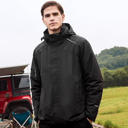 🔥Chaqueta de tormenta para exteriores 2 en 1 unisex otoño-invierno 2023 (resistente al viento e impermeable, cálida) JK01