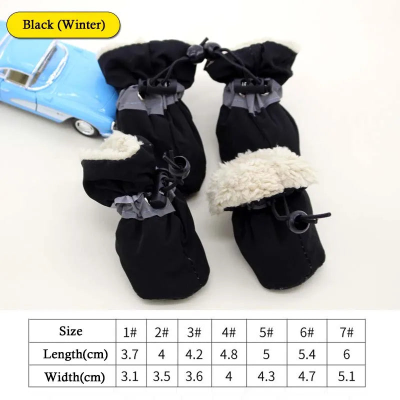Waterproof Pet Footwear (4 Pieces)-CW03