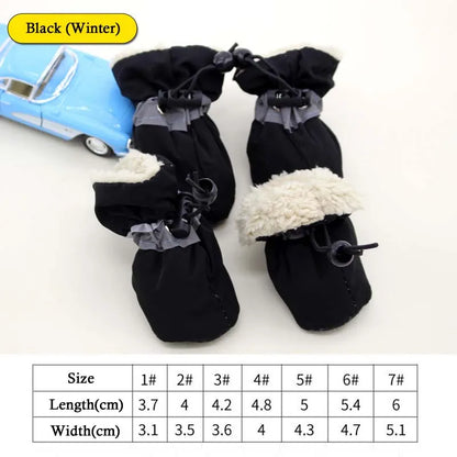 Waterproof Pet Footwear (4 Pieces)-CW03