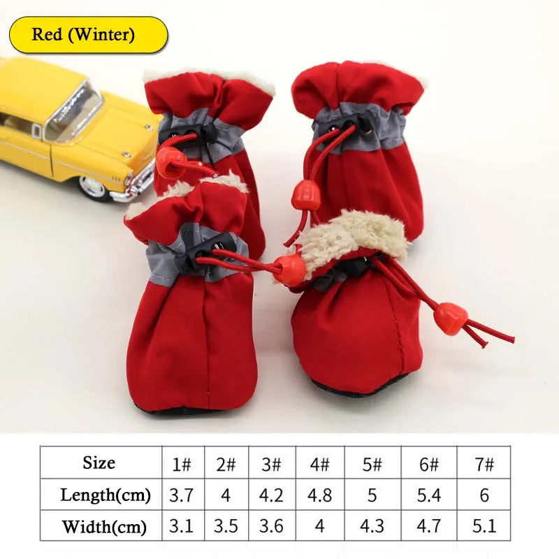 Waterproof Pet Footwear (4 Pieces)-CW03