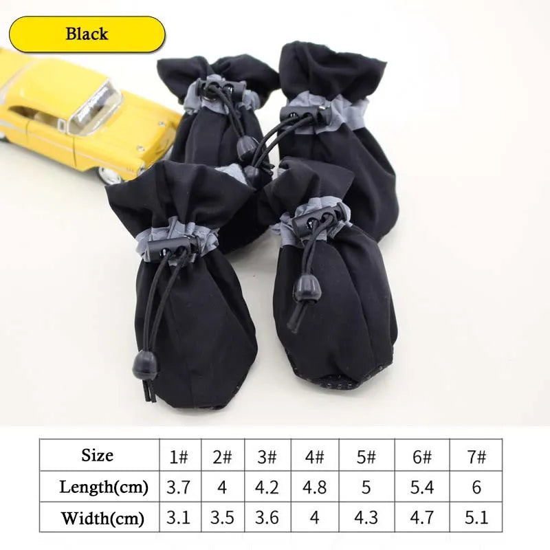 Waterproof Pet Footwear (4 Pieces)-CW03