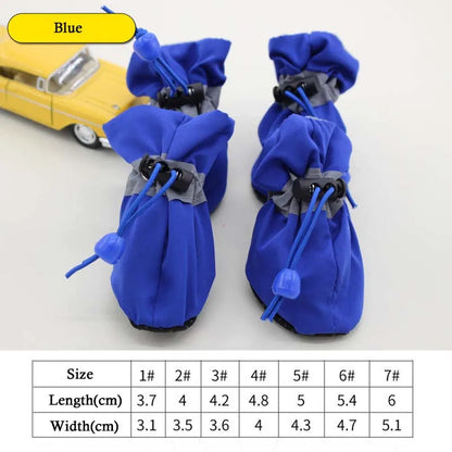 Waterproof Pet Footwear (4 Pieces)-CW03
